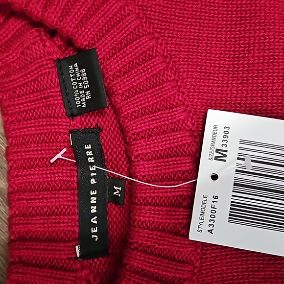 Jeanne Pierre,  Pomegranate, sweater,  size medium - Picture 2 of 9